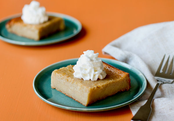 Traditional paw paw pudding